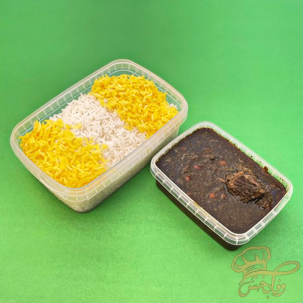 چلو خورش قرمه سبزی