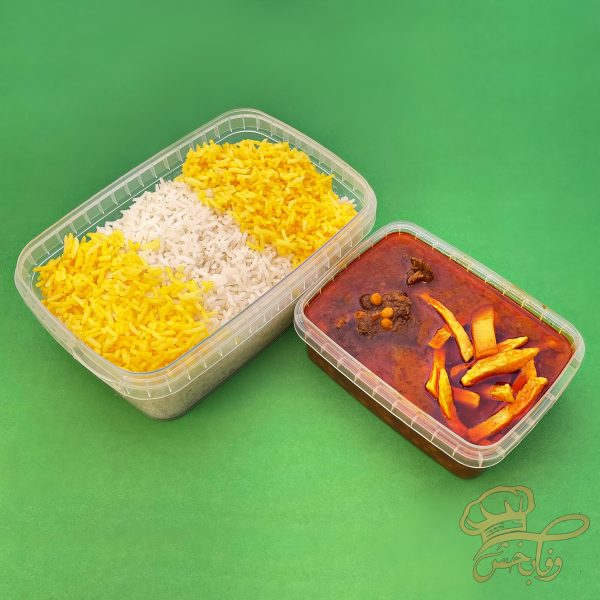 چلو خورش قیمه بادمجان